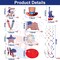 30 Pcs 4th of July Decorations Fourth of July Party Supplies (Red,White,Blue)